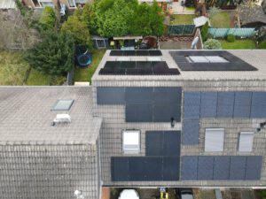 Solaranlage Modulfeld Nordseite (frontal)