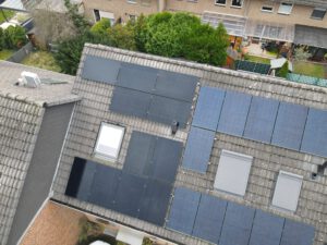 Solaranlage Modulfeld Nordseite (seitlich)