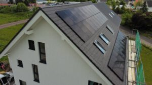 13,65 kWp Solaranlage - Seitenansicht