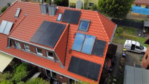 5,46 kWp Solaranlage - Seitenansicht